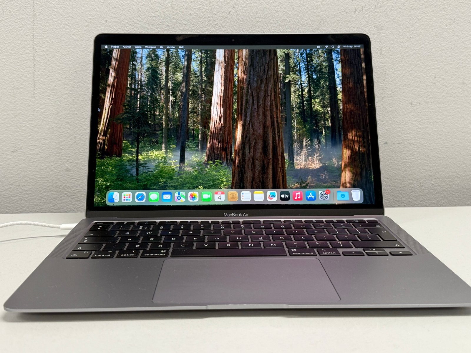 MacBook Air M1 2020 - 13 inch, 16GB RAM, 256GB SSD, Gebruikt, 256 GB, Qwerty, 13 inch
