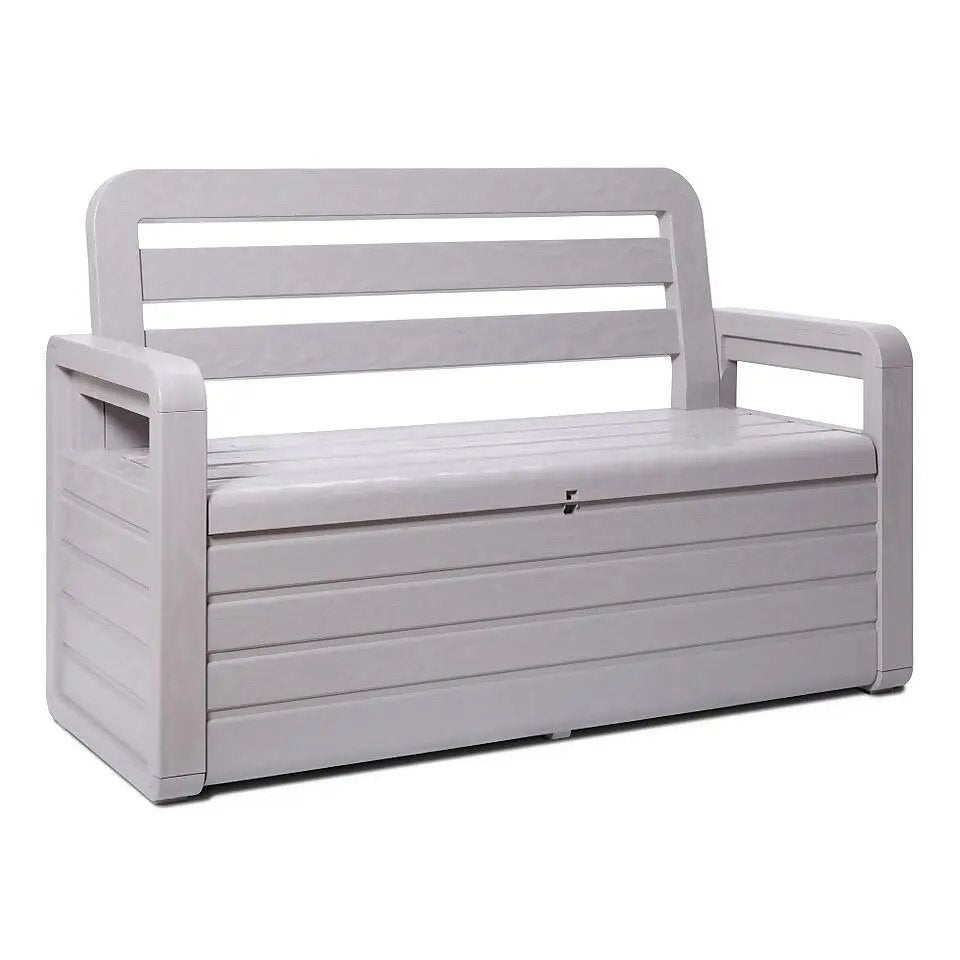 Toomax Foreverspring opbergbank - 263L - grijs, Tuin en Terras, Barbecue-accessoires, Nieuw, Ophalen