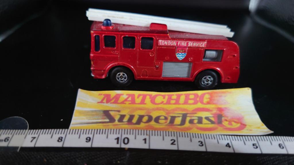 Matchbox Superfast nr.35 Merryweather Brandweerwagen 1969, Ophalen of Verzenden, Zo goed als nieuw, Bus of Vrachtwagen, Matchbox