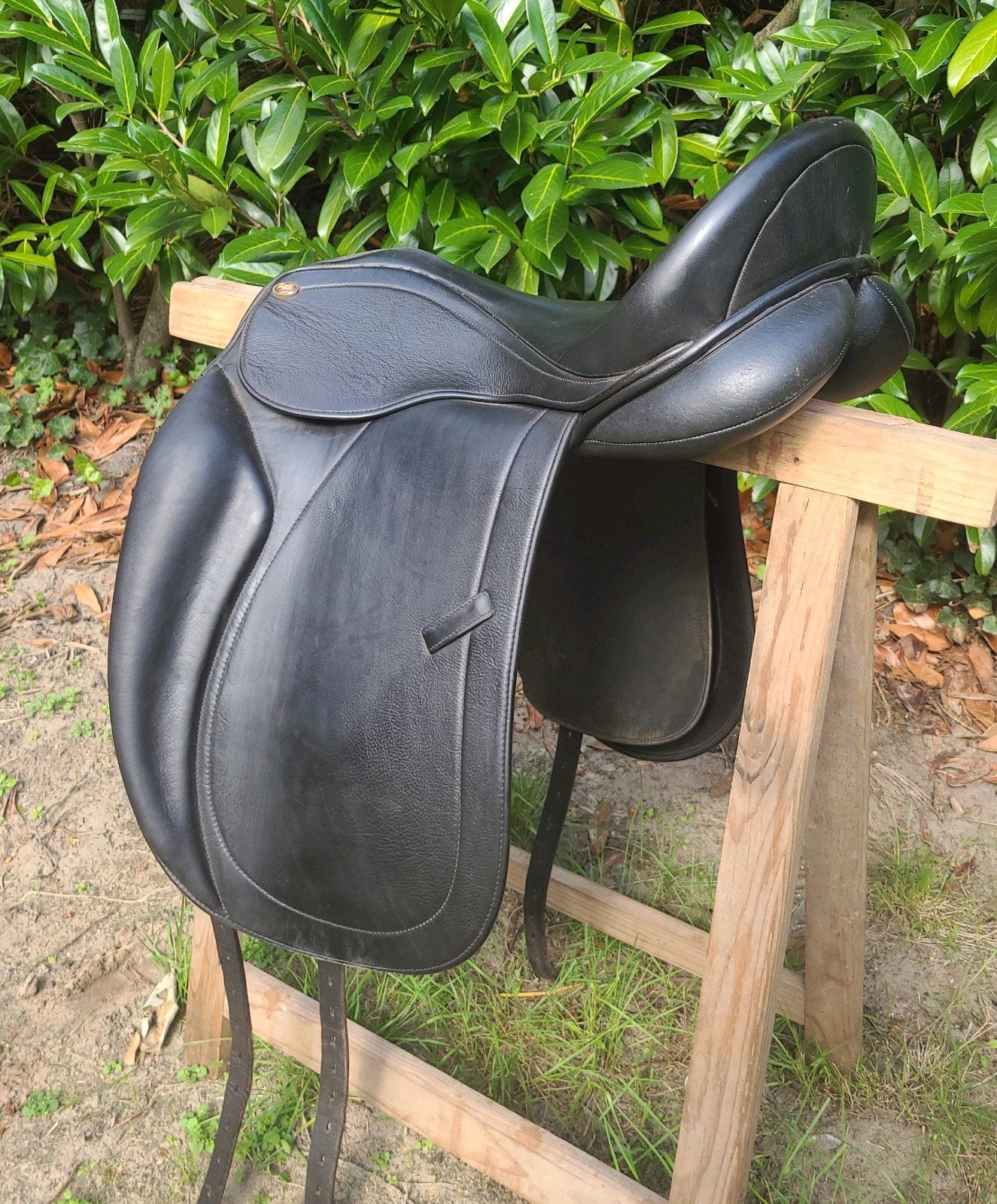 Dressuurzadel Eric Thomas 17,5 inch, verwisselbare boom, Dieren en Toebehoren, Ophalen, Gebruikt, Dressuur