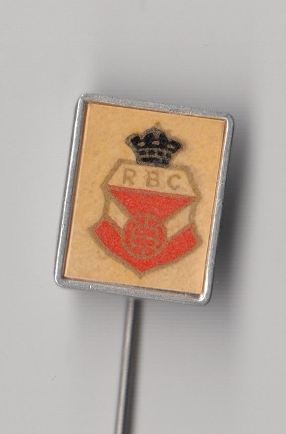 Voetbal RBC Roosendaal plastic speldje, Gebruikt, Niet vindbaar, Niet vindbaar, Speldje of Pin