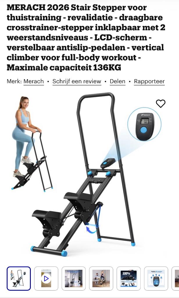 Stairstepper, Sport en Fitness, Ophalen, Stepapparaat, Nieuw, Metaal