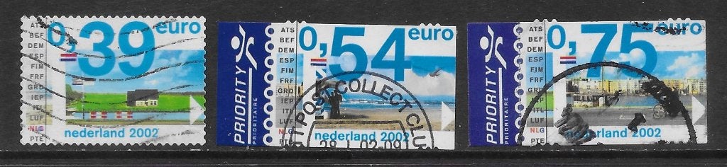 2002, Eurozegels, serie [2062-64] (K0412), Postzegels en Munten, Postzegels | Nederland, Ophalen of Verzenden