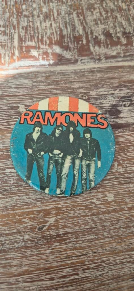Vintage Ramones Button - Punk Rock Badge, Ophalen of Verzenden, Gebruikt, Overige typen