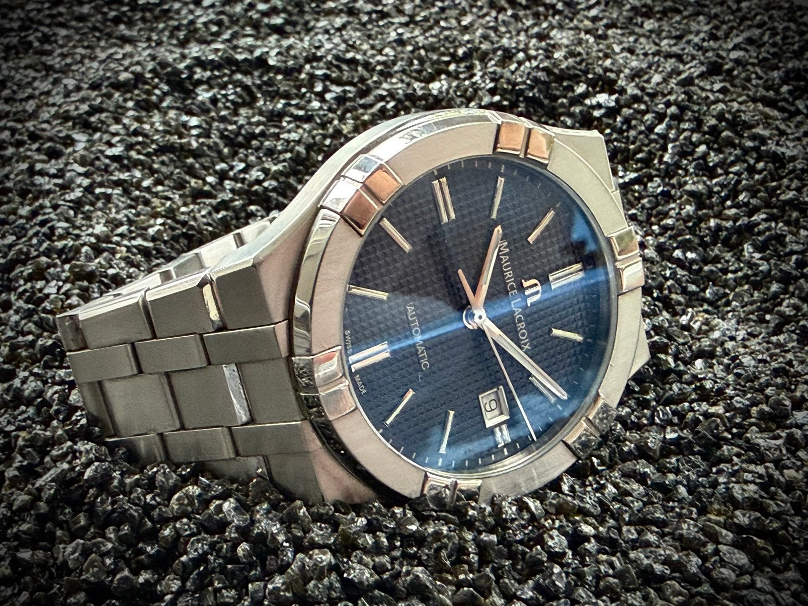 Maurice Lacroix Aikon automatic 42 | zeer mooi!, Sieraden, Tassen en Uiterlijk, Overige merken, Staal, Staal, Polshorloge