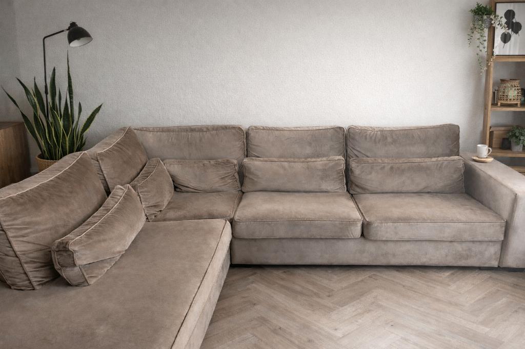 bankstel, Huis en Inrichting, Banken | Bankstellen, Ophalen, Hoekbank, 75 tot 100 cm, Zo goed als nieuw