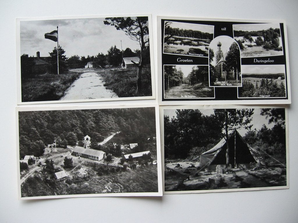 24 Zw/w ansichtkaarten ook uit Drente, Ophalen of Verzenden, 1960 tot 1980, Gelopen, Drenthe