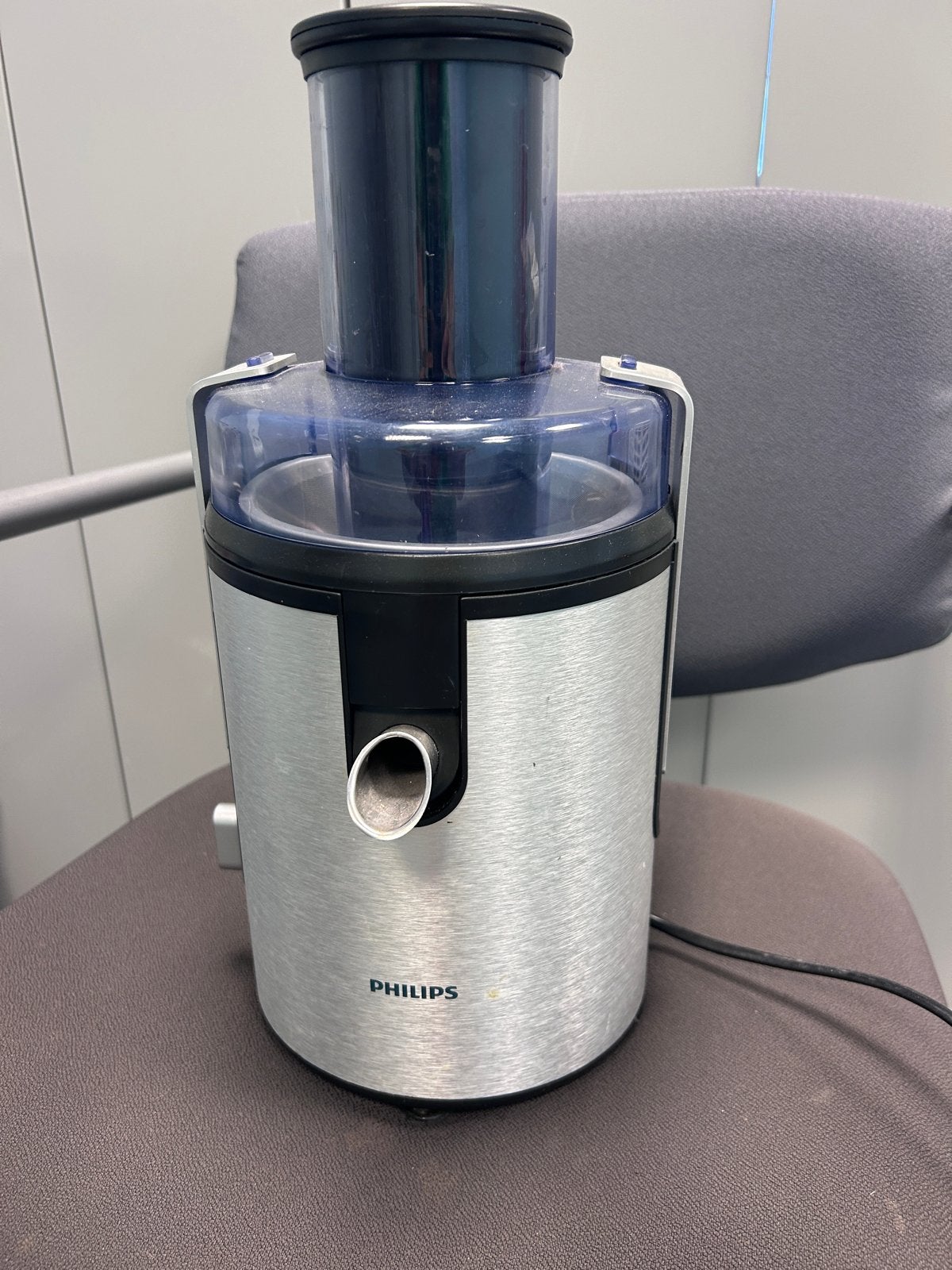 Philips Sapcentrifuge - Zilverkleurig, Goede Staat, Ophalen, Gebruikt, Elektrisch, Sapcentrifuge
