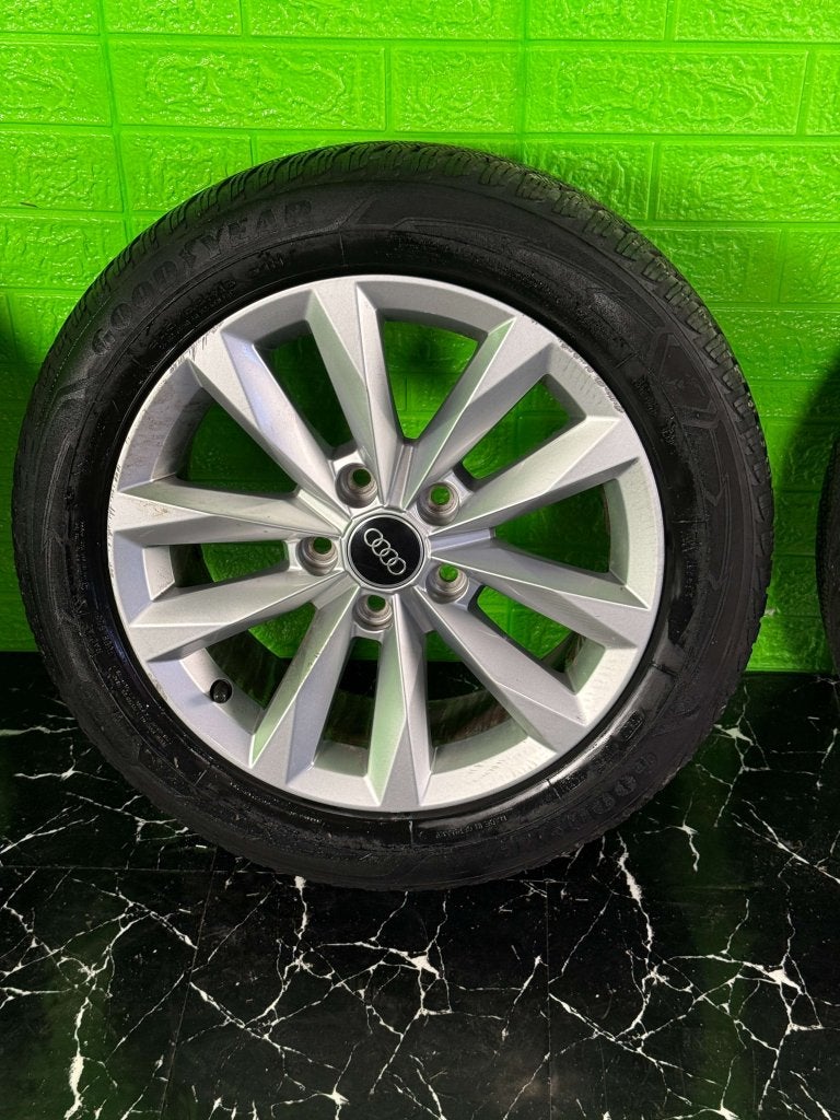 Originele Audi A3 S3 velgen 16" 5x112 winterset 8mm! caddy, Auto-onderdelen, Banden en Velgen, Niet ingevuld, Gebruikt, 16 inch