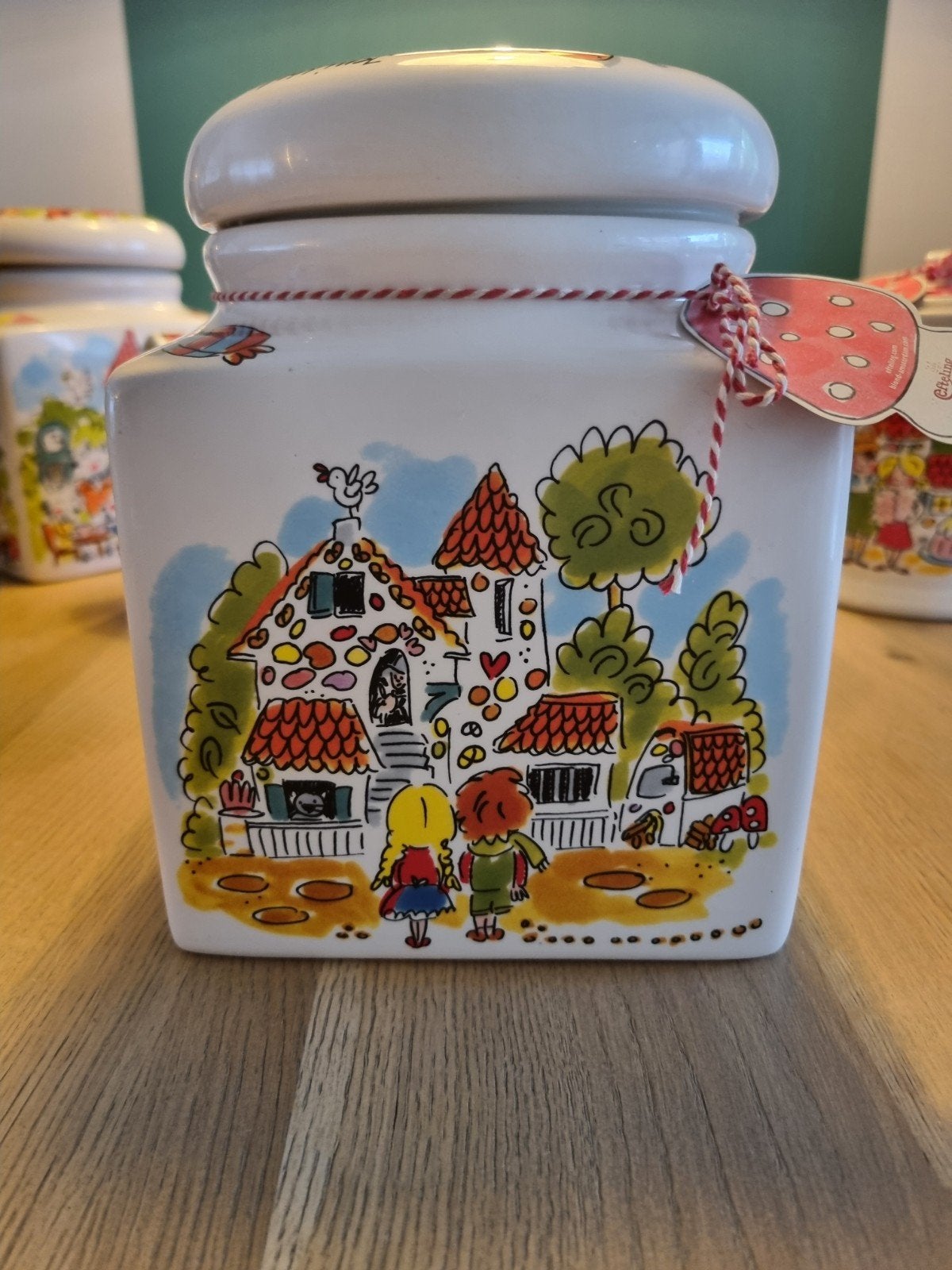Blond Amsterdam Efteling voorraadpot Hans en Grietje, Overige typen, Ophalen of Verzenden, Zo goed als nieuw, Aardewerk
