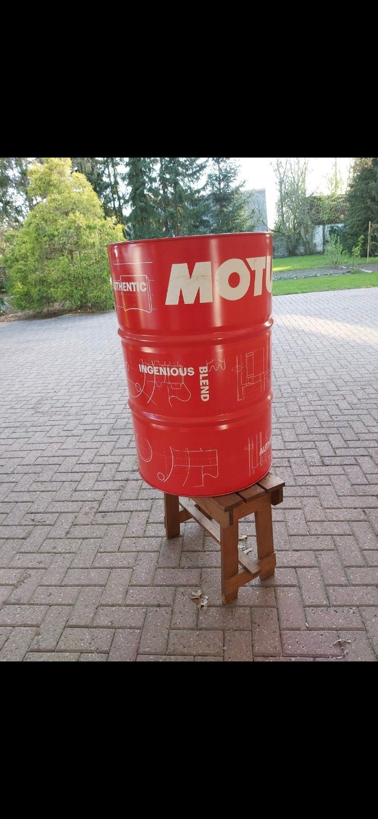 Leeg olievat, Ophalen