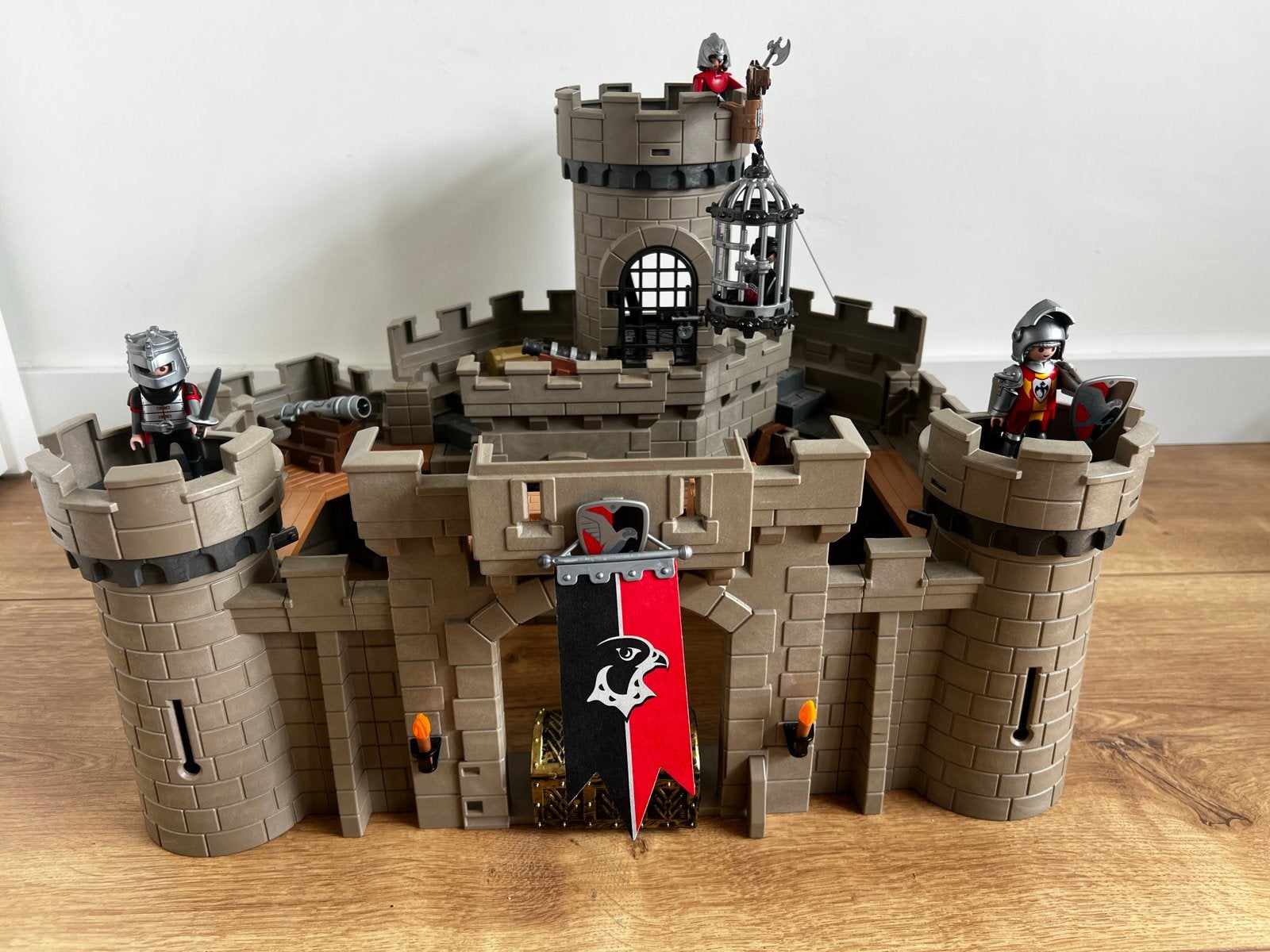 Playmobil Kasteel met ridders en accessoires, Gebruikt, Complete set, Ophalen of Verzenden, Kasteel/Fort