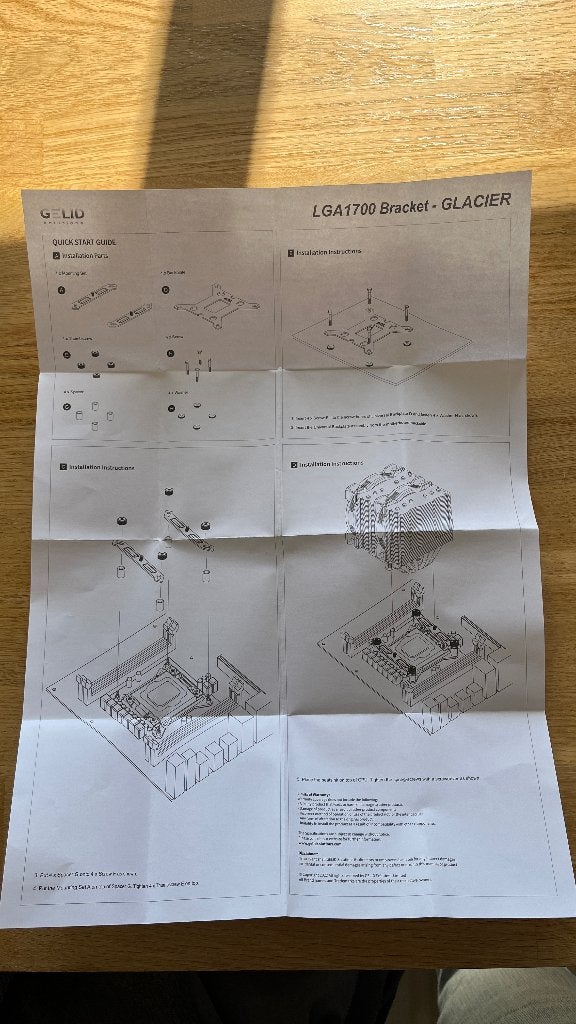 Gelid Solutions Glacier LGA 1700 Mounting, Ophalen of Verzenden, Nieuw, Luchtkoeling