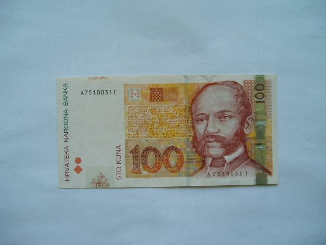 1886. Croatia, 100 kuna 2002 Ivan Mazuranic., Postzegels en Munten, Bankbiljetten | Europa | Niet-Eurobiljetten, Verzenden, Overige landen