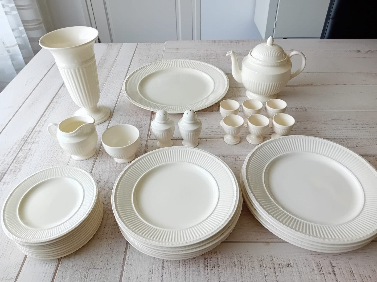 Prachtig Wedgwood Edme servies puntgaaf., Overige materialen, Ophalen of Verzenden, Zo goed als nieuw, Bord(en)