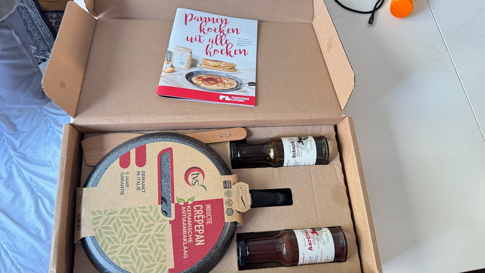 Nieuwe pannenkoeken set met inductie crêpepan, Overige typen, Ophalen of Verzenden, Nieuw, Metaal