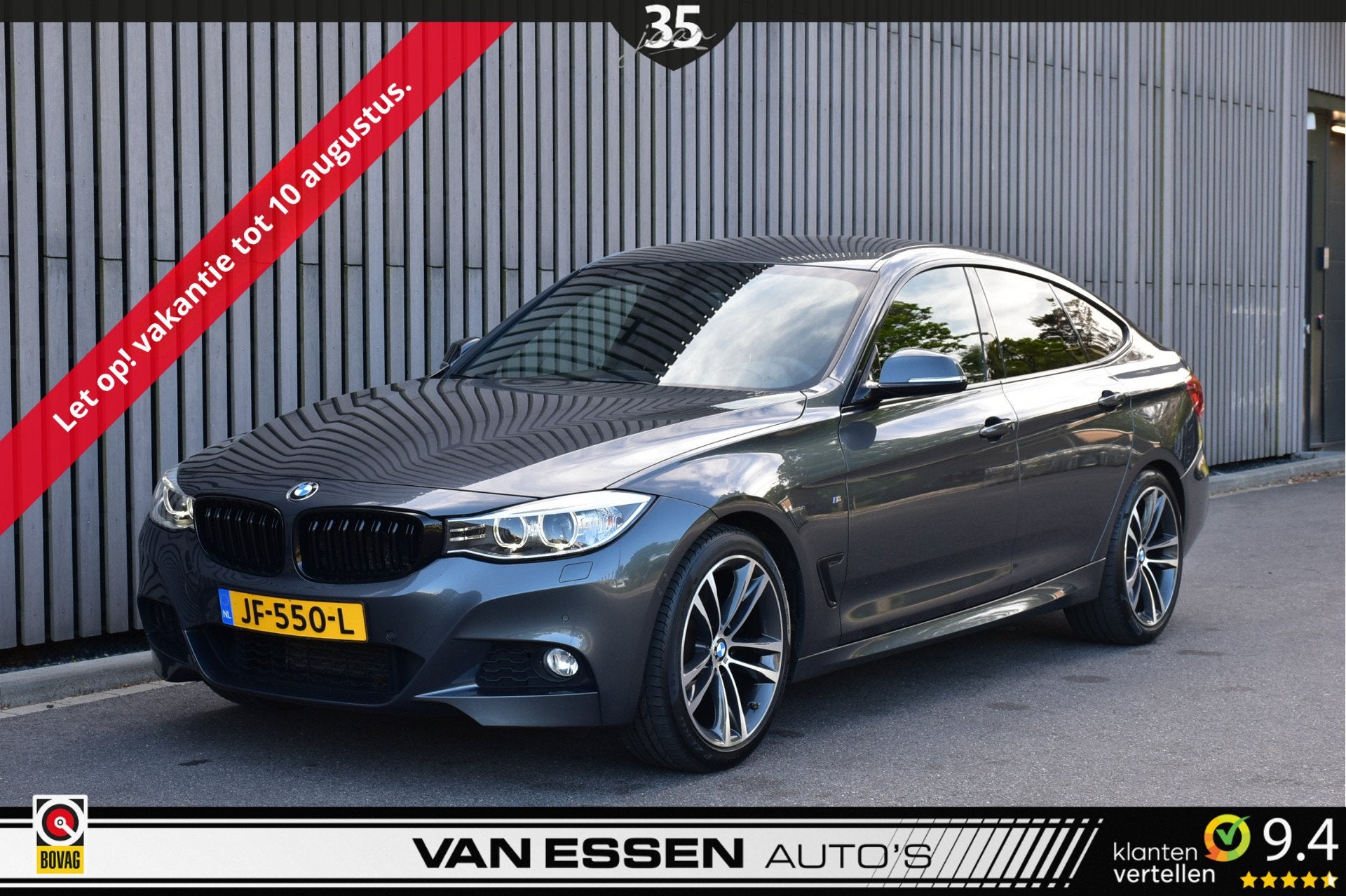 BMW 3-serie Gran Turismo 320i High Executive M-Sport Leder N, Auto's, BMW, Achterwielaandrijving, Gebruikt, Euro 6, 4 cilinders