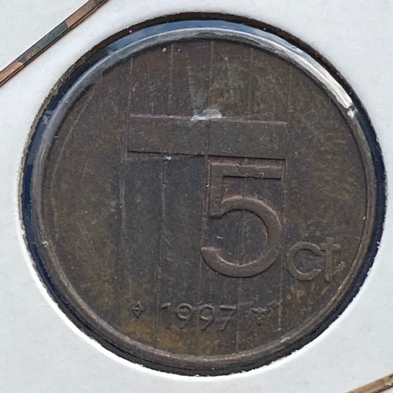 5 Cent / Stuiver uit 1997 van Beatrix, Verzenden, Koningin Beatrix, 5 cent, Losse munt