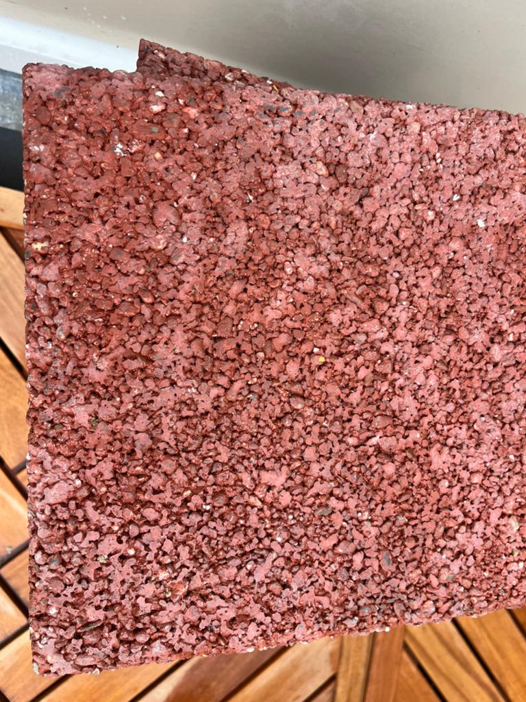Grinttegels rood gekleurd, Tuin en Terras, Ophalen, Overige typen, Zo goed als nieuw, Minder dan 5 m²