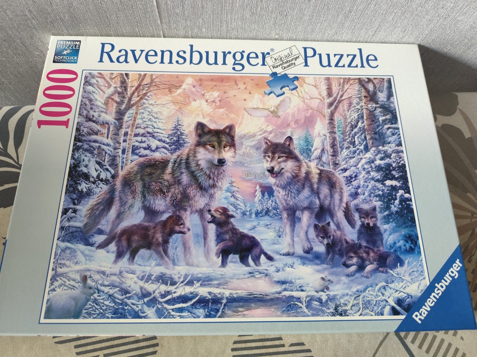 Ravensburger Legpuzzel Wolvenfamilie 1000 stukjes, Ophalen of Verzenden, 500 t/m 1500 stukjes, Zo goed als nieuw, Legpuzzel