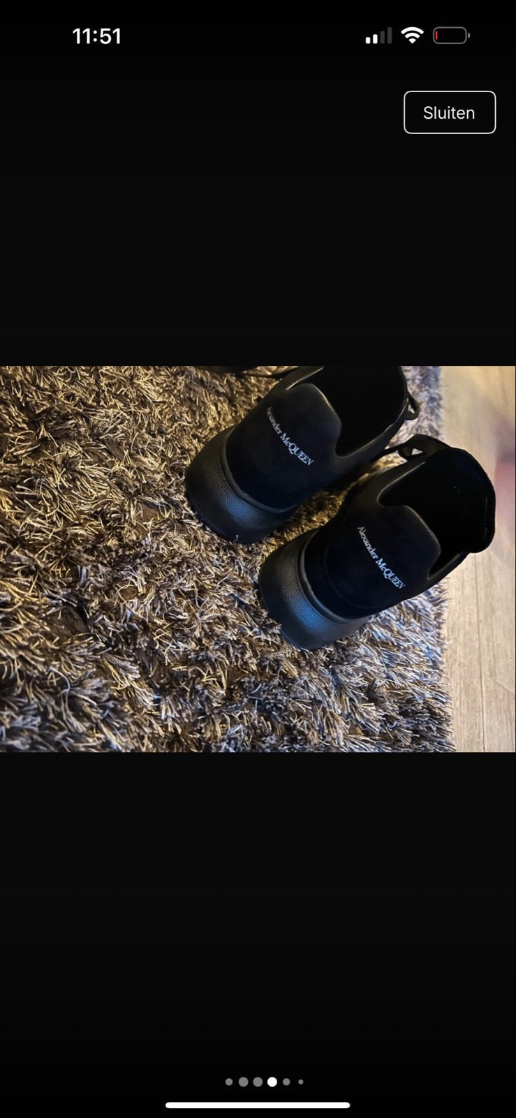Splinternieuwe Alexander McQueen sneakers, maat 35, Ophalen of Verzenden, Nieuw, Zwart, Sneakers of Gympen