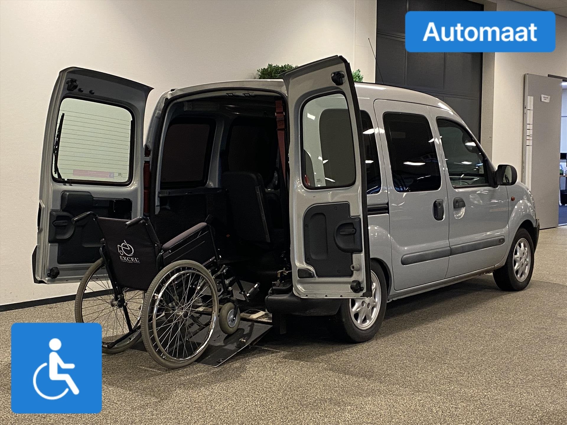 Renault Kangoo Rolstoelauto Automaat (airco), Auto's, Automaat, 12 maanden, Stof, Overige carrosserieën
