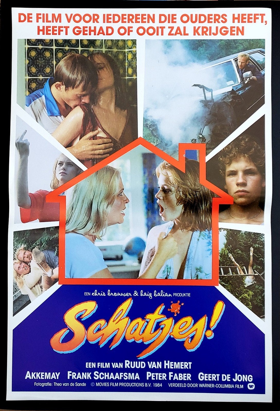 SCHATJES originele filmposter 1984, Ophalen of Verzenden, Zo goed als nieuw, A1 t/m A3, Film en Tv
