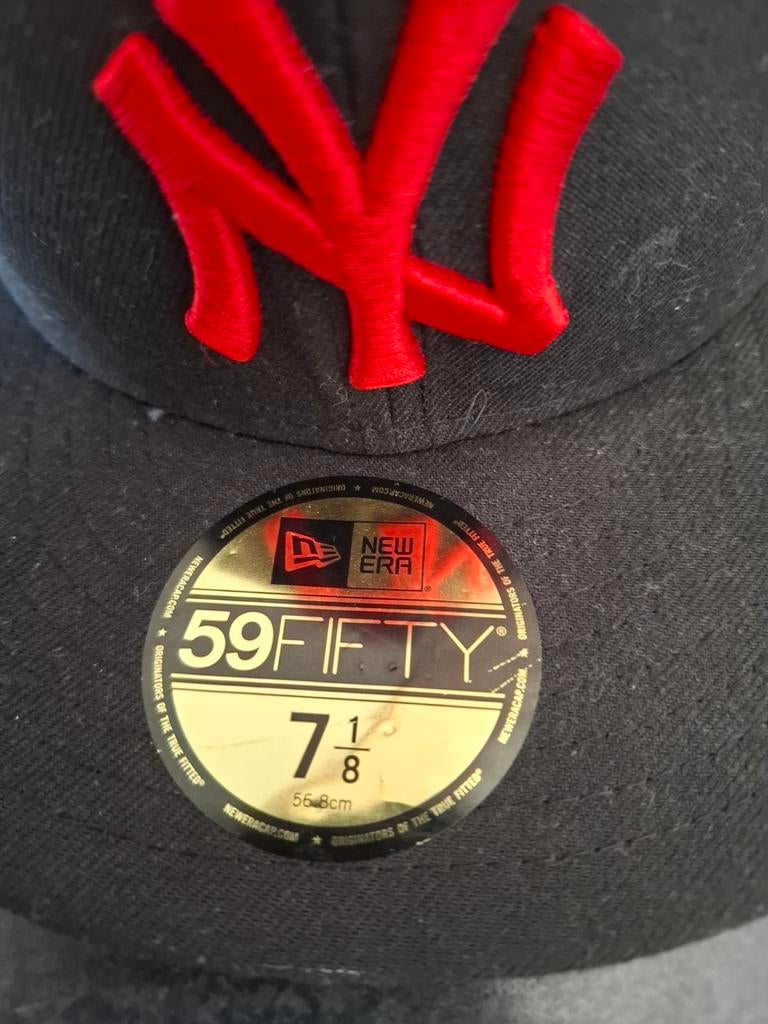 New Era 59FIFTY NY pet zwart/rood –, Nieuw, Ophalen of Verzenden, Pet, 58 of 59 cm (L, 7¼ of ⅜ inch)