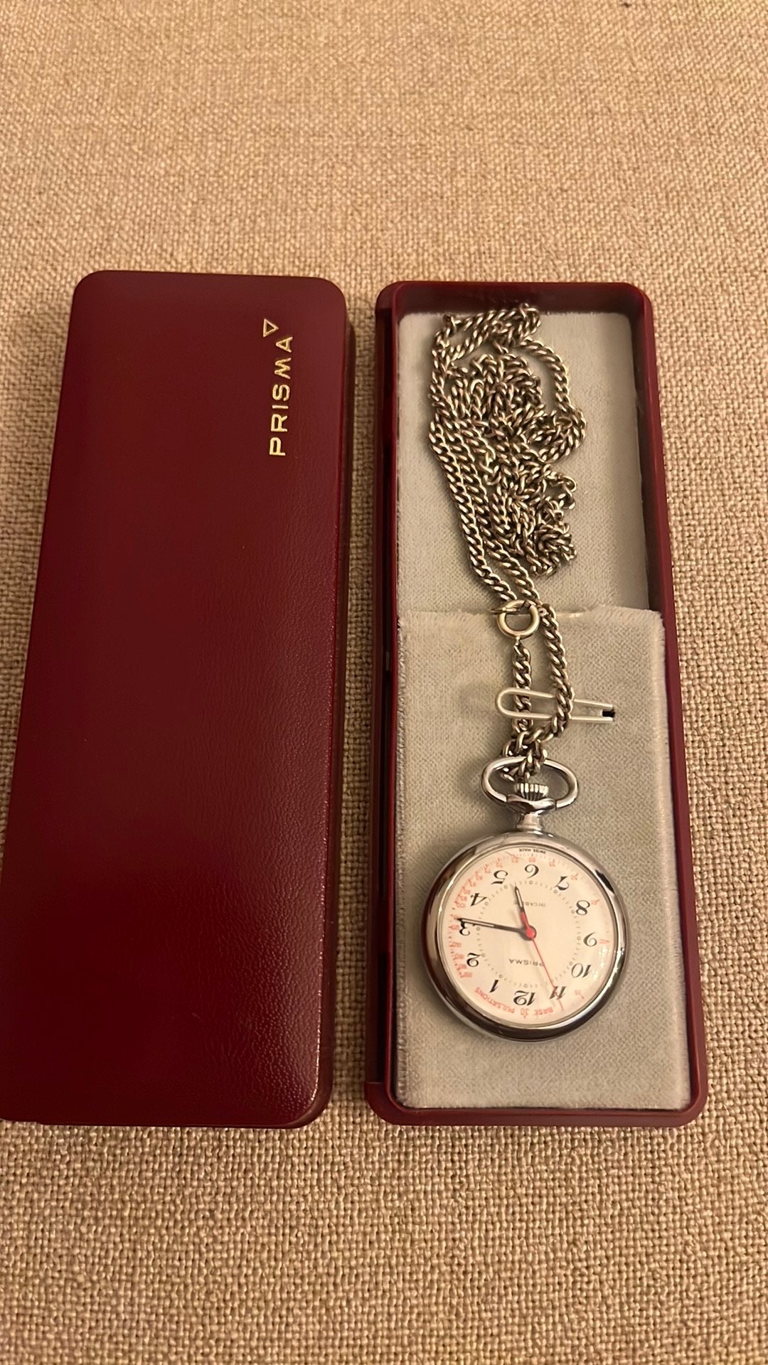 Prisma vintage zakhorloge, Overige merken, Zakhorloge, Staal, Verzenden