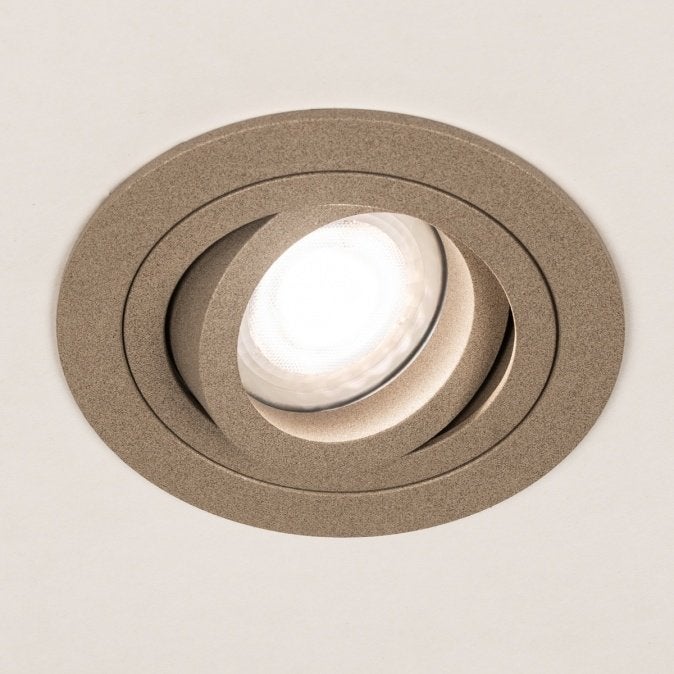 plafondlamp inbouw spot taupe betonveren bank keuken lamp, Ophalen of Verzenden, Nieuw