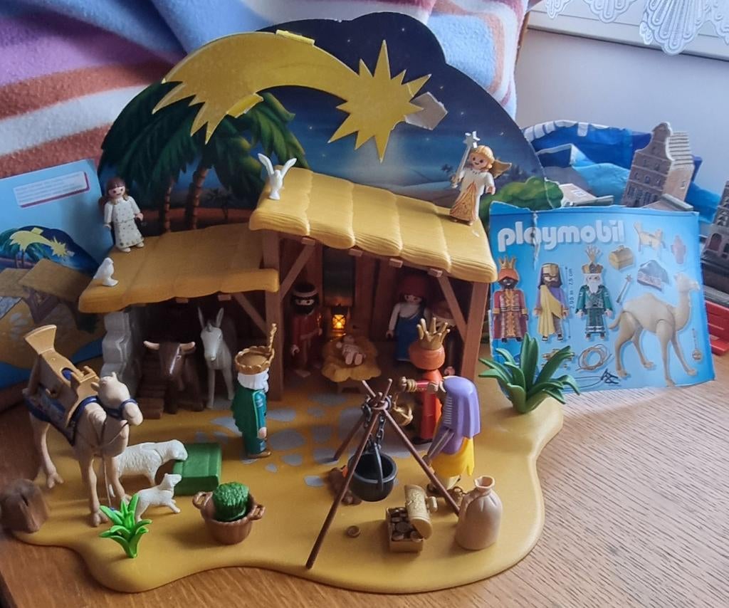 Playmobil 4884groten kerstal.met playmobil  3 koning bieden, Kinderen en Baby's, Speelgoed | Playmobil, Ophalen of Verzenden, Nieuw