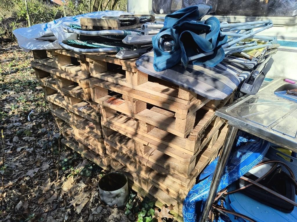 Pallets, Ophalen, Gebruikt