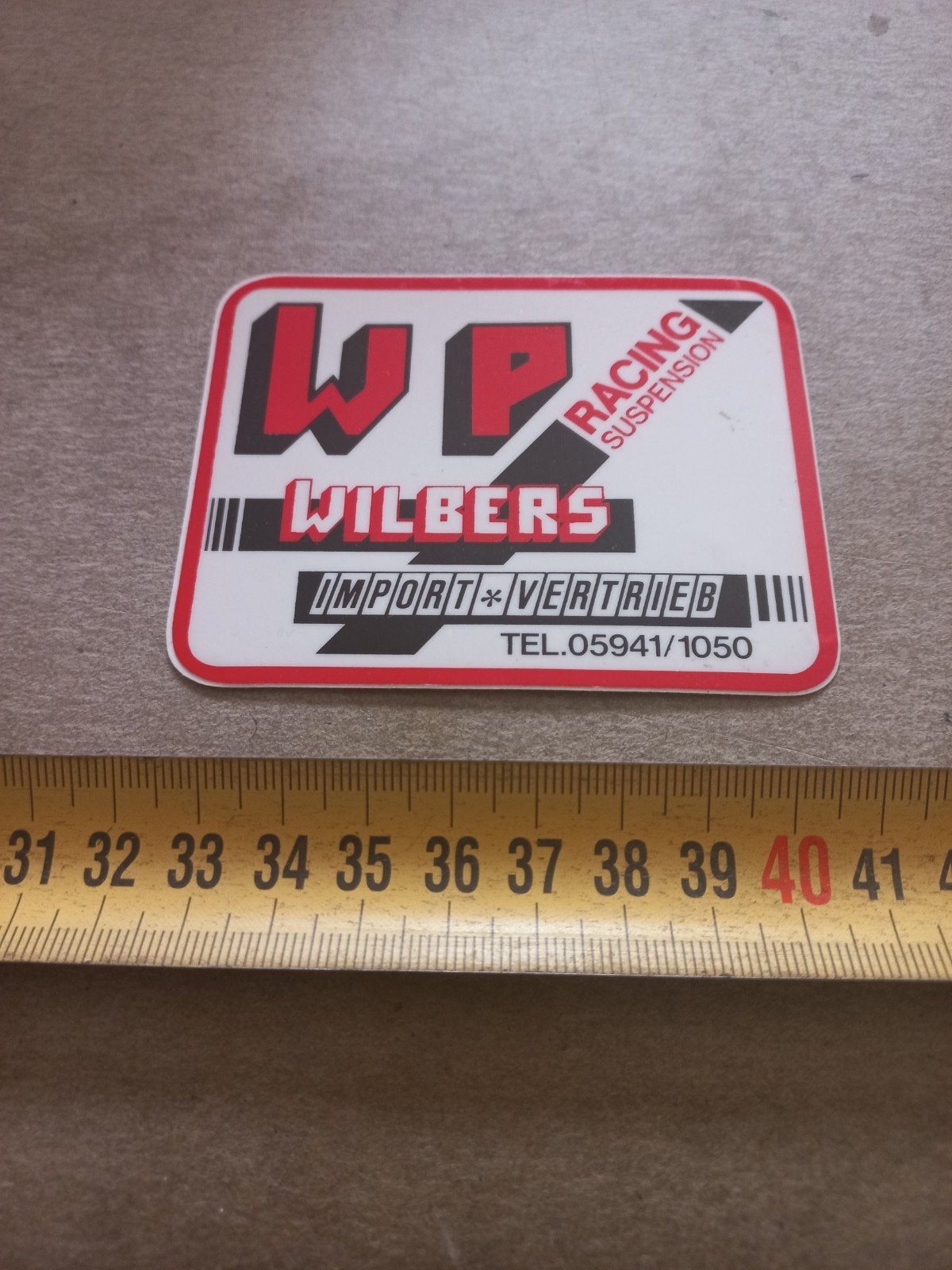 WP Wilbers Racing Suspension Sticker, Ophalen of Verzenden