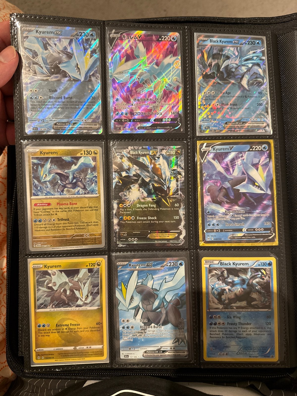 Pokémon Kyurem Kaarten Collectie (9 stuks), Ophalen of Verzenden, Zo goed als nieuw, Meerdere kaarten, Foil