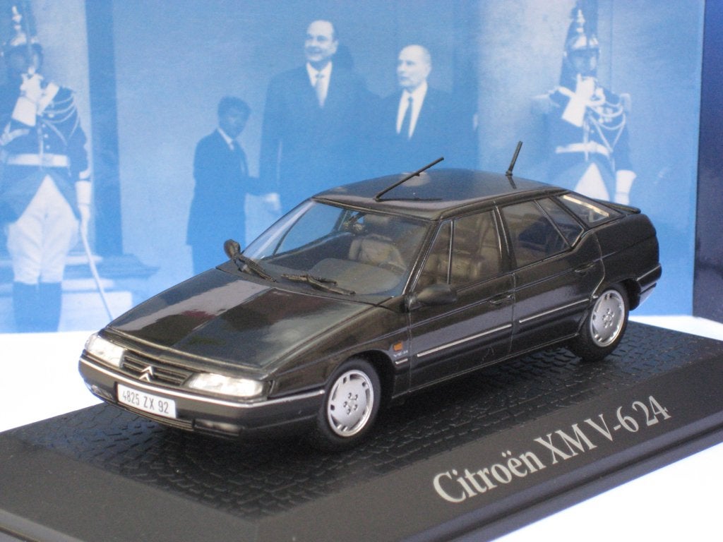 Citroen XM V6 24v zwart Francois Mitterand 1995 Atlas 1:43, Ophalen of Verzenden, Nieuw, Auto, Overige merken