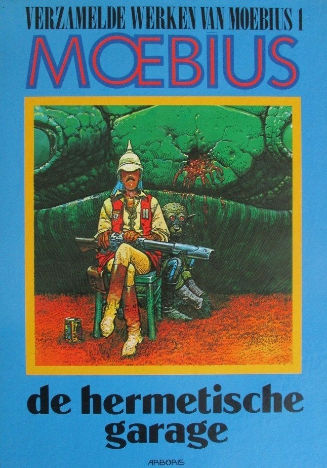 Moebius - De Hermetische Garage HC: 40 EU + verzendkosten!, Verzenden, Eén stripboek, Zo goed als nieuw, Moebius