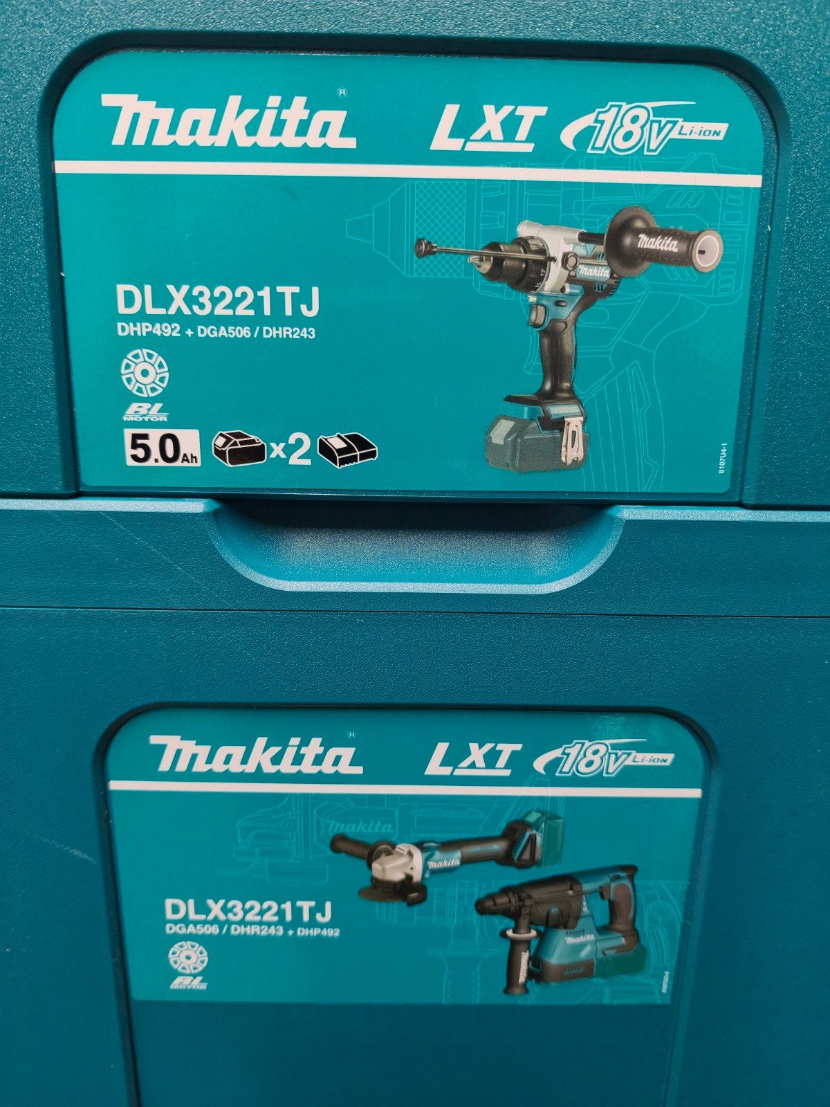 Makita DLX3221TJ Accu combiset 18V met 3 machines, Ophalen, 600 watt of meer, Nieuw, Klopboormechanisme