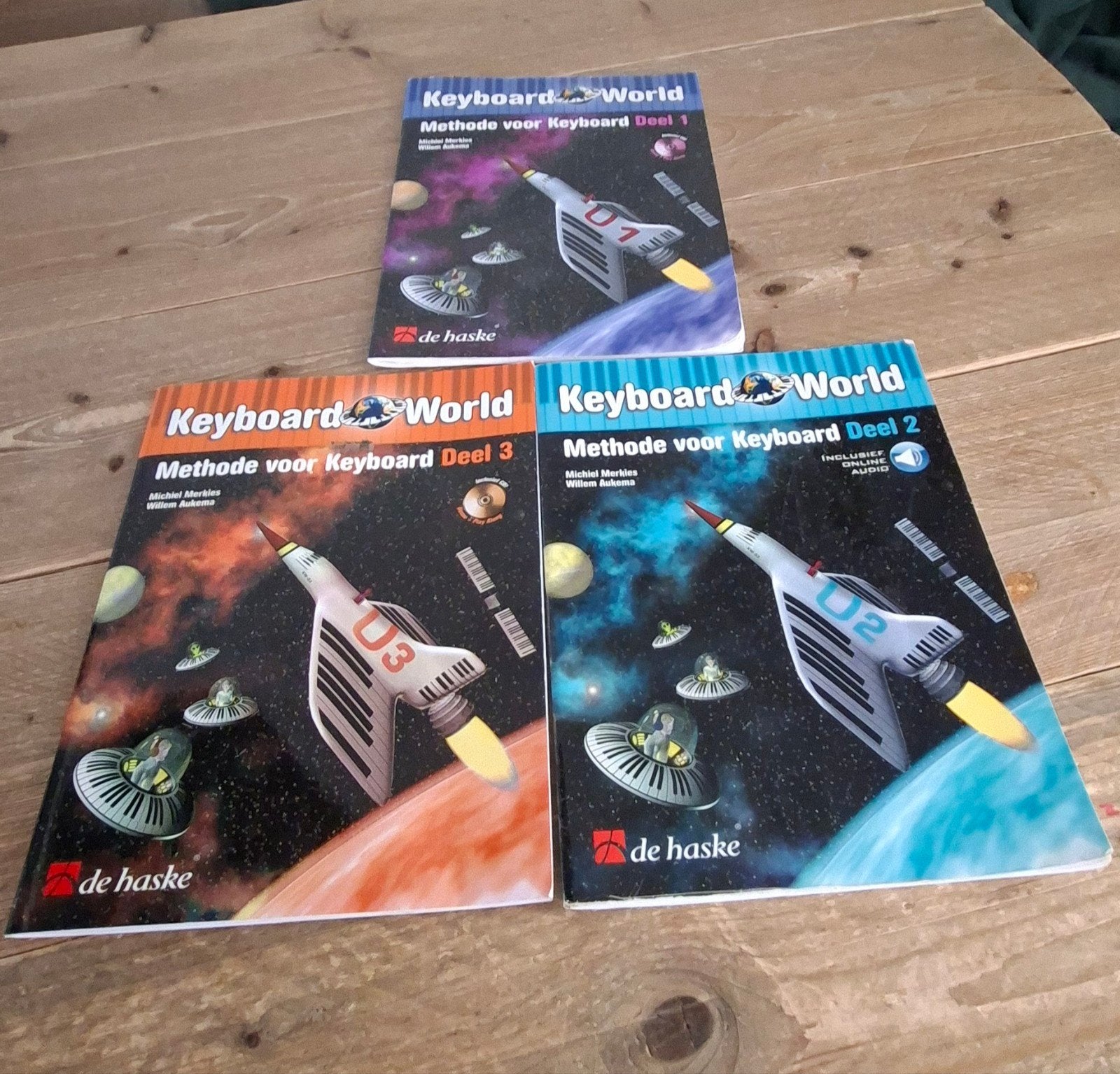 Keyboard World – Methode voor Keyboard (deel 1,2,3), Muziek en Instrumenten, Bladmuziek, Verzenden, Les of Cursus, Zo goed als nieuw