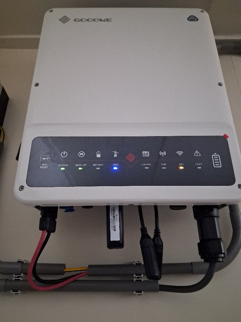 Goodwe 3600 N - EH hybride omvormer, Doe-het-zelf en Verbouw, Zonnepanelen en Toebehoren, Ophalen, Zo goed als nieuw, Compleet systeem