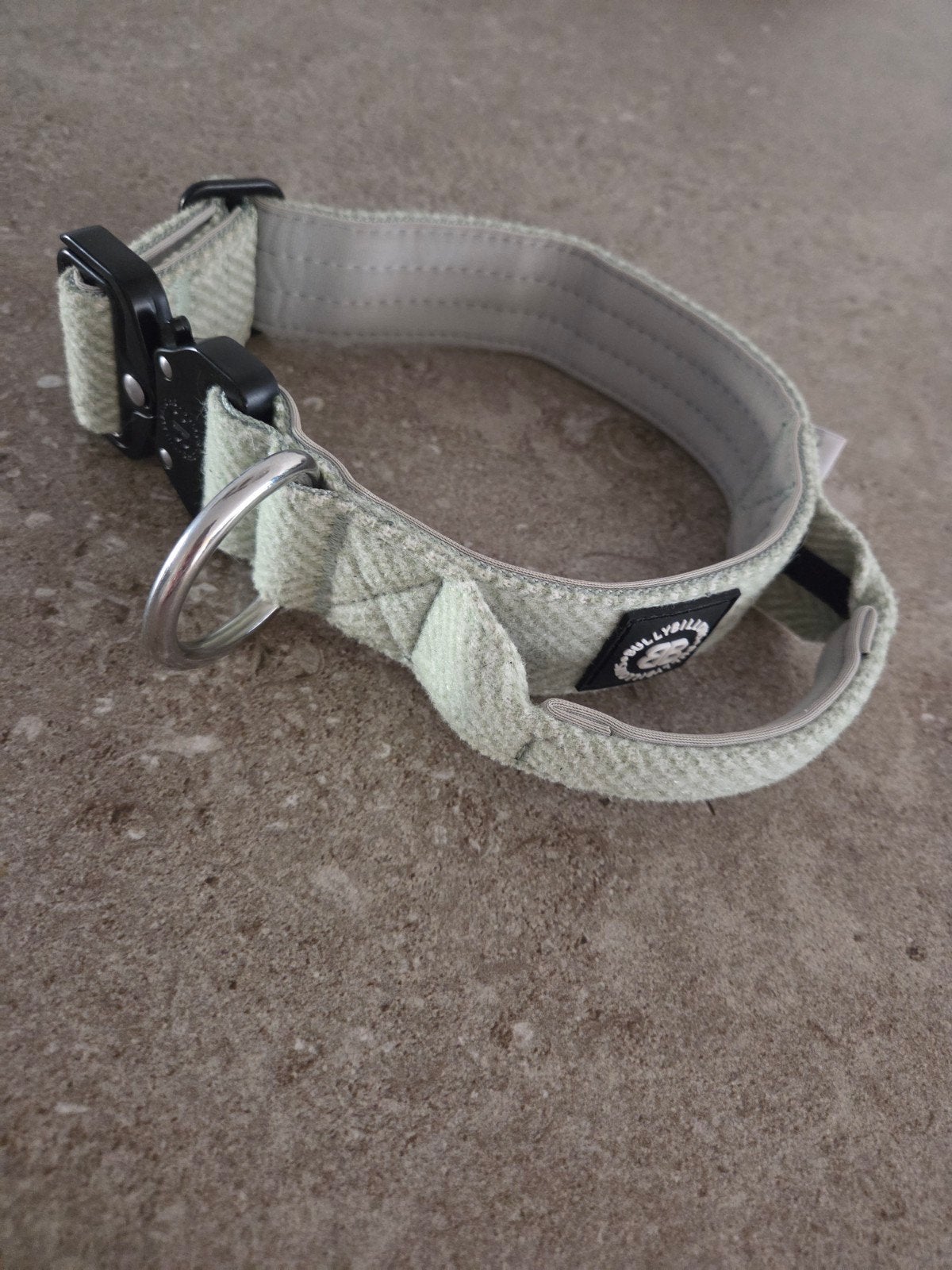 Bullybillows halsband XS 4cm Herringbone combat, Ophalen of Verzenden, Zo goed als nieuw