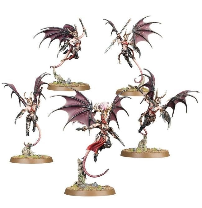 Khinerai Heartrenders Warhammer Daughters of Khaine, Ophalen of Verzenden, Gebruikt, Groter dan 1:35, Figuur of Figuren