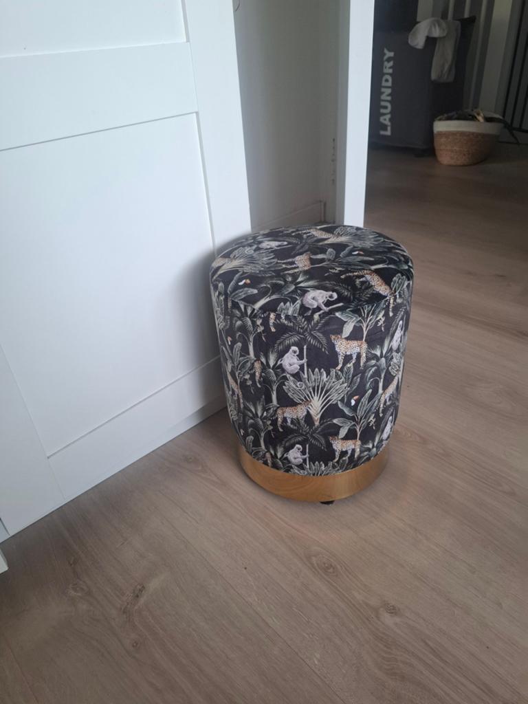 Jungle poef, Ophalen, Minder dan 50 cm, Rond, Minder dan 50 cm