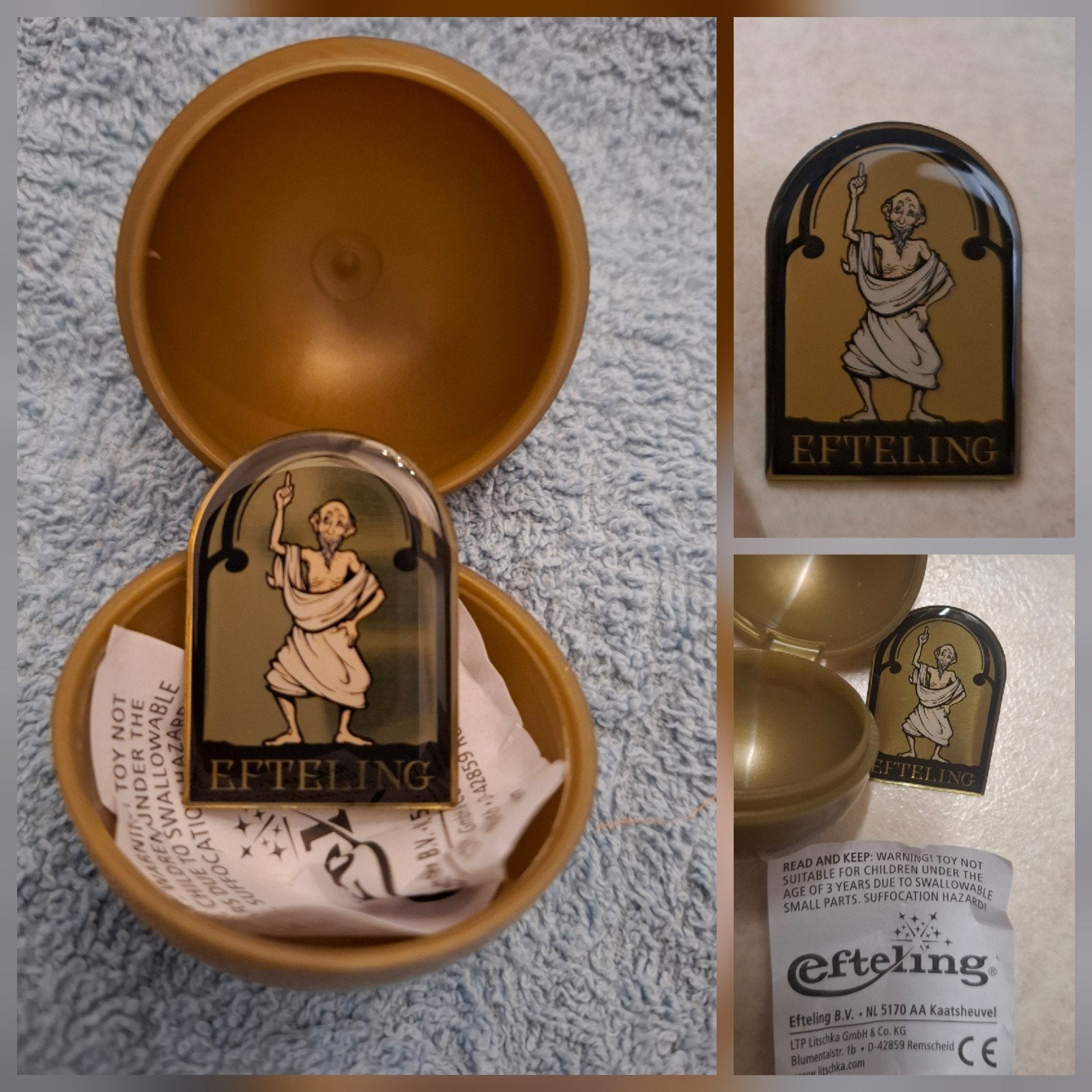 Efteling Jonas smidje pin gouden bal ei, Ophalen of Verzenden, Nieuw, Gebruiksvoorwerp