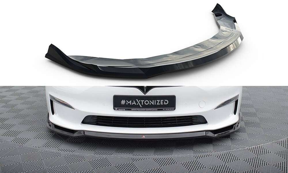 Voorlip sideskirt diffuser spoiler - Tesla Model S Plaid 21+, Ophalen of Verzenden