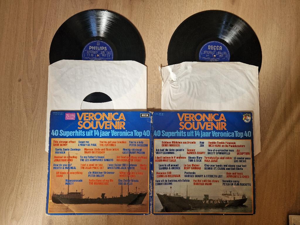 Veronica Souvenir - 40 Superhits uit 14 jaar Veronica Top 40, Inclusief binnenhoes, Ophalen of Verzenden, Gebruikt, Overige formaten