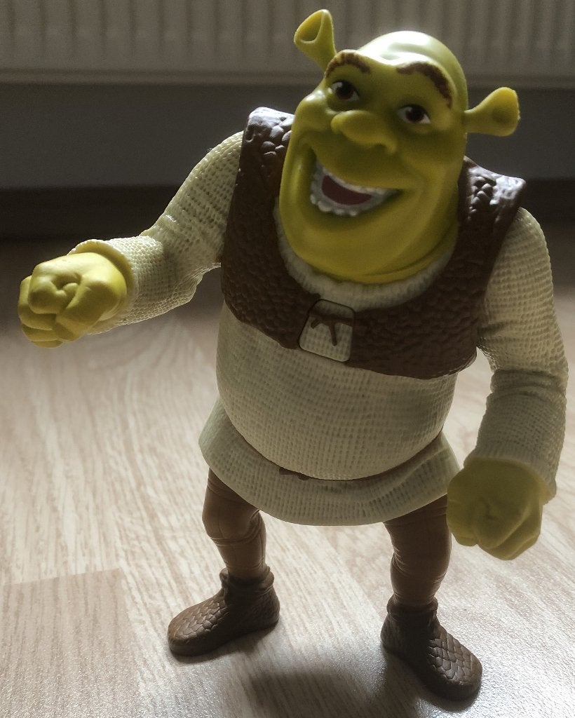 SHREK - POPPETJE 15 CM HOOG - McDonalds, Ophalen of Verzenden, Actiefiguur of Pop