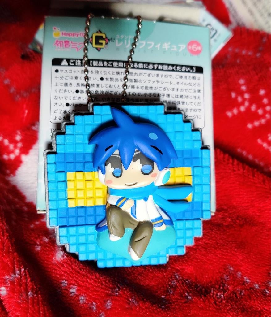 Vocaloid Happy Kuji Kaito Relief sleutelhanger anime figure, Ophalen of Verzenden, Nieuw