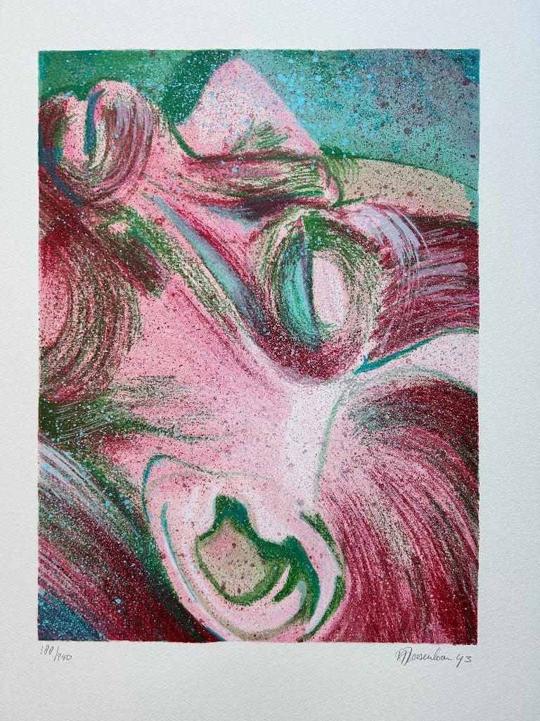 Zeefdruk Antoine Roosenboom  ZOMEROPRUIMING, Antiek en Kunst, Gesigneerd, Verzenden, Zeefdruk