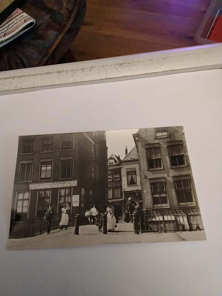 ZO WAS DORDRECHT. VISBRUG RICHTING GROENMARKT OMSTREEKS 1900, Verzamelen, Ansichtkaarten | Nederland, Ophalen of Verzenden, Voor 1920