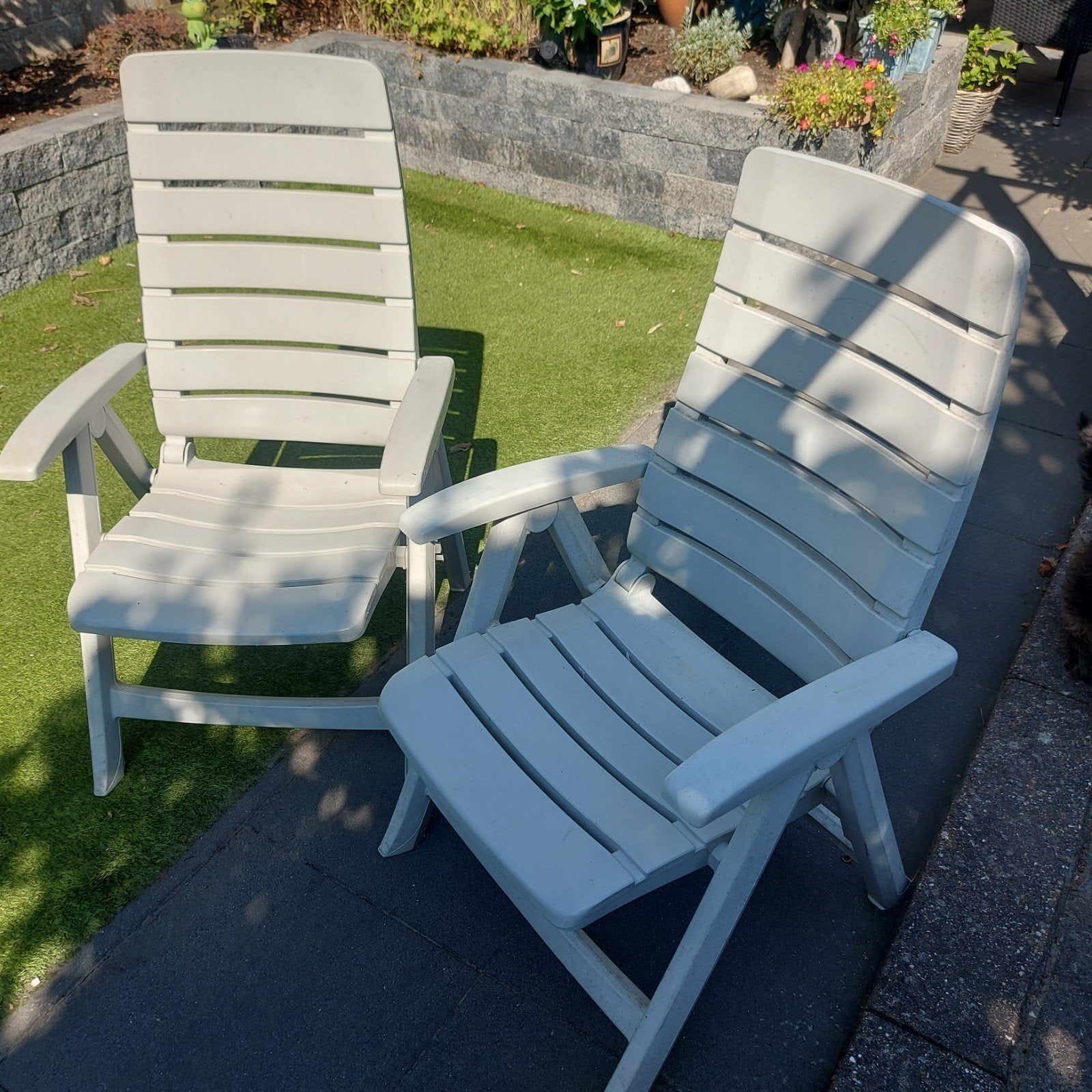 4 x Hartman standenstoel, Tuin en Terras, Ligbedden, Ophalen, Gebruikt, Kunststof